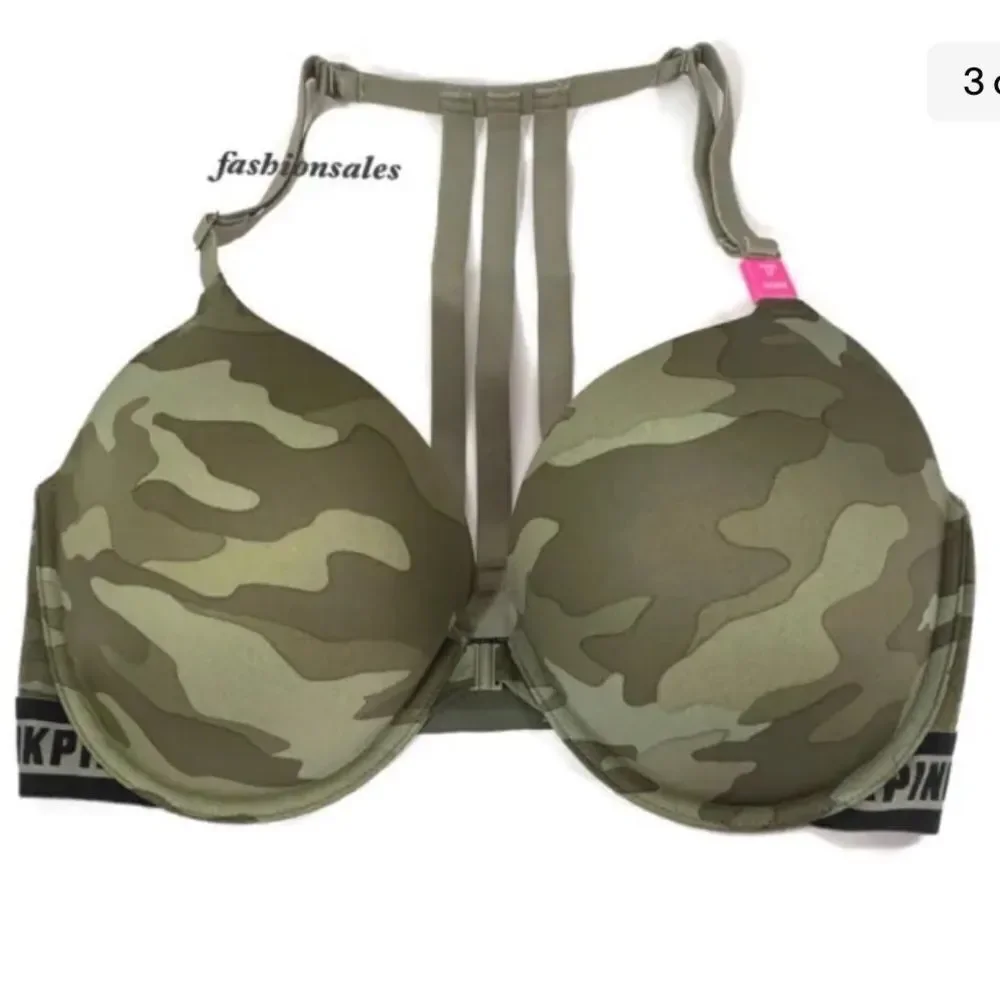 Victoria’s Secret Pink Wear Everywhere Push up padded strappy Racerback bra 32C